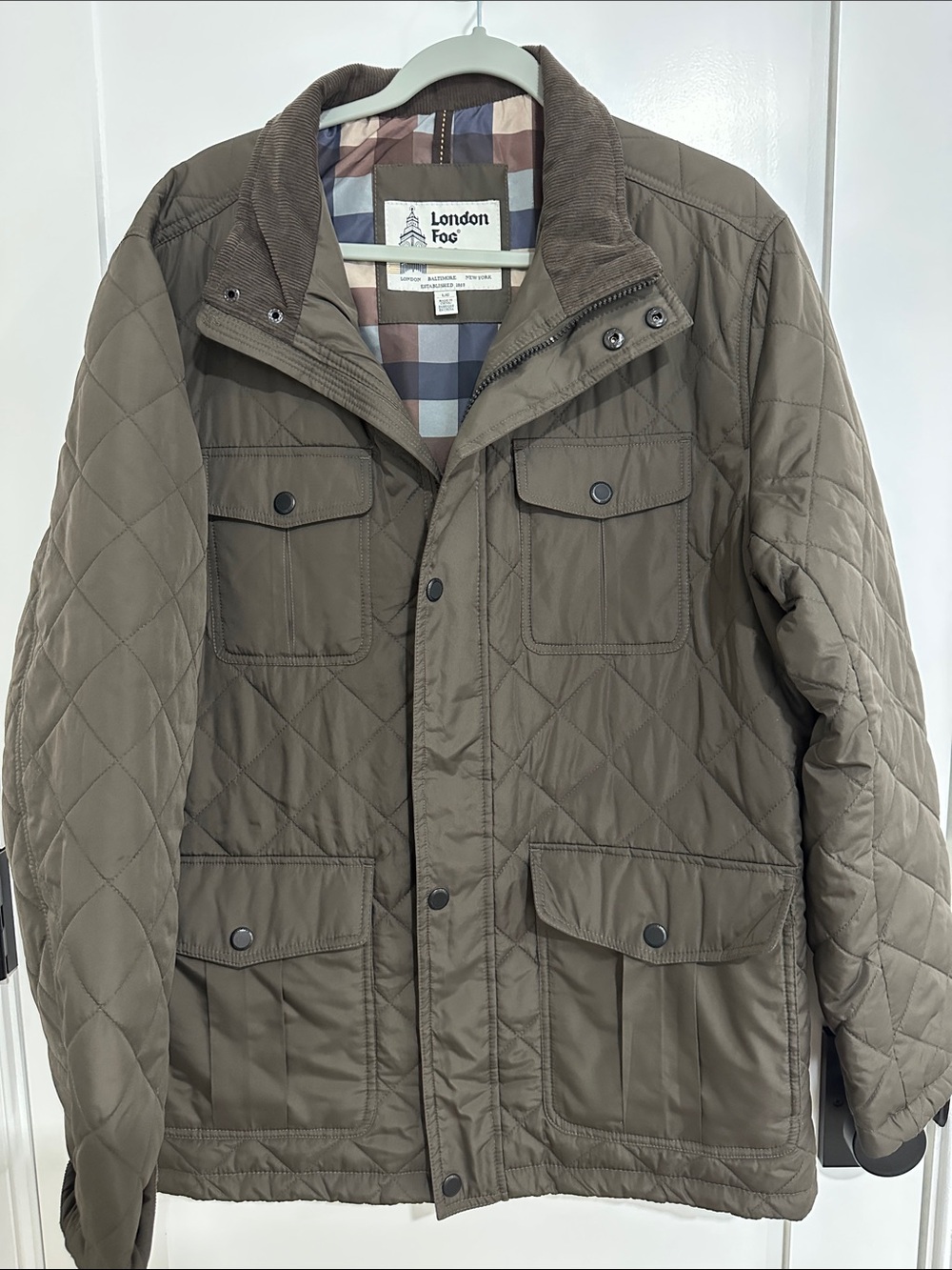 London Fog Heritage Collection Quilted Field Coat